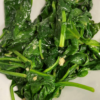 Order GARLICKY SPINACH food online from Twin Willows store, Narragansett on bringmethat.com